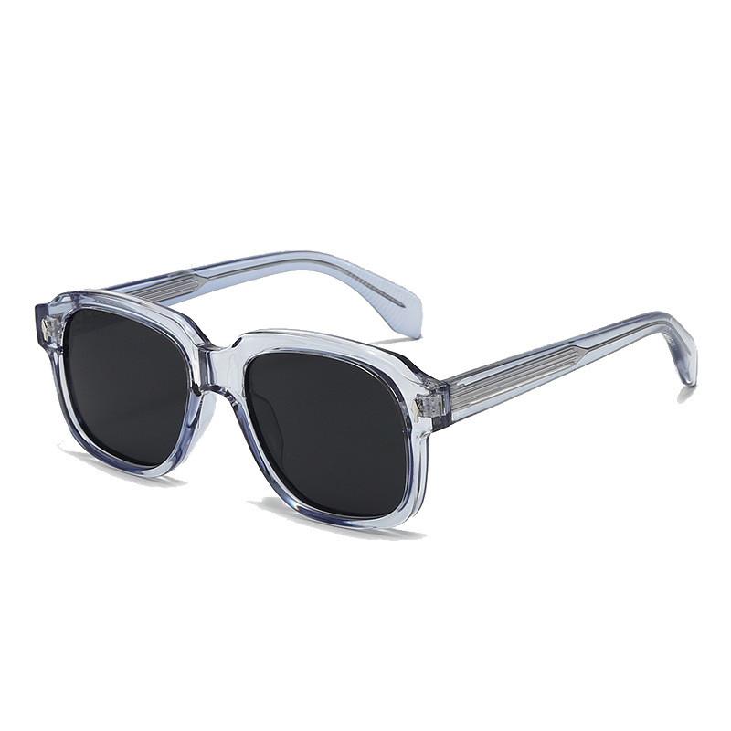 Modern Flattop Square Sunglasses For Men With Uv Protection For Travel And Parties