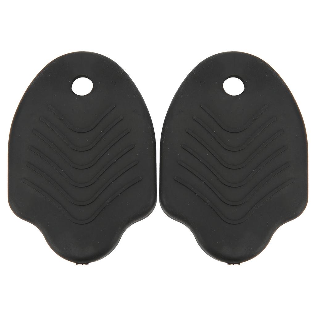 1 Pair Cycling Cleats Cover Rubber Bike Shoe Cleats Protective Cover for Mountain Bike Black