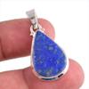 Подвеска из натурального лазурита ручной работы из чистого серебра 925 пробы 1,50 дюйма V6V68