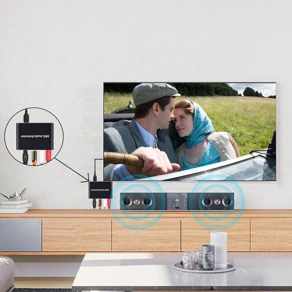 192 кГц ARC аудио адаптер DAC SPDIF коаксиальный RCA цифро-аналоговый аудио преобразователь для ТВ монитора