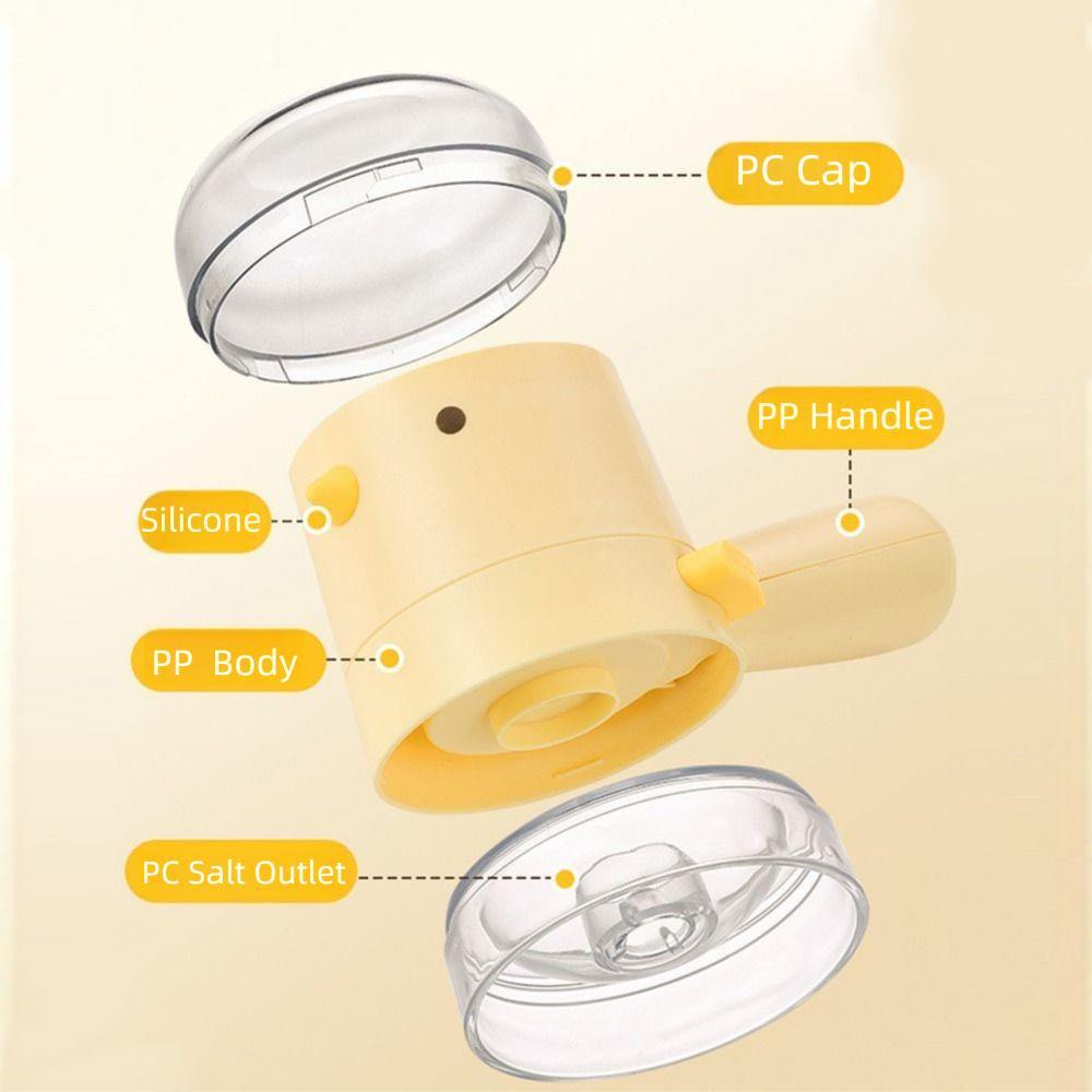 Creative Cartoon Spice Dispenser Refillable Chicken Shape BBQ Seasoning Bottle Quantitative Measuring Push-Type Design