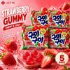 Мягкие конфеты Lotte со вкусом клубники 66 г 5 шт. | Насыщенный клубничный вкус, Жевательная текстура, Удобный перекус