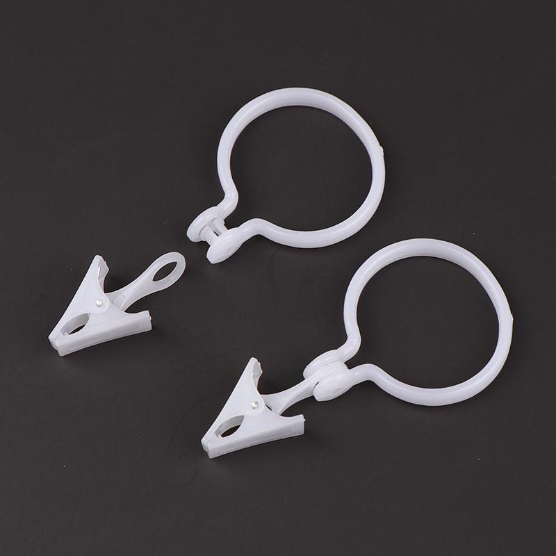 10Pcs Plastic Curtain Buckle Clip White Curtain Tie Buckles Home Supplies