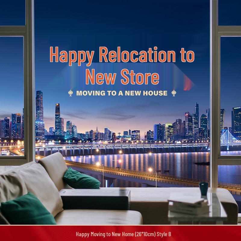 Joyful Home 2024: Rainbow Housewarming Window Stickers - Electrostatic Fu Character Decor
