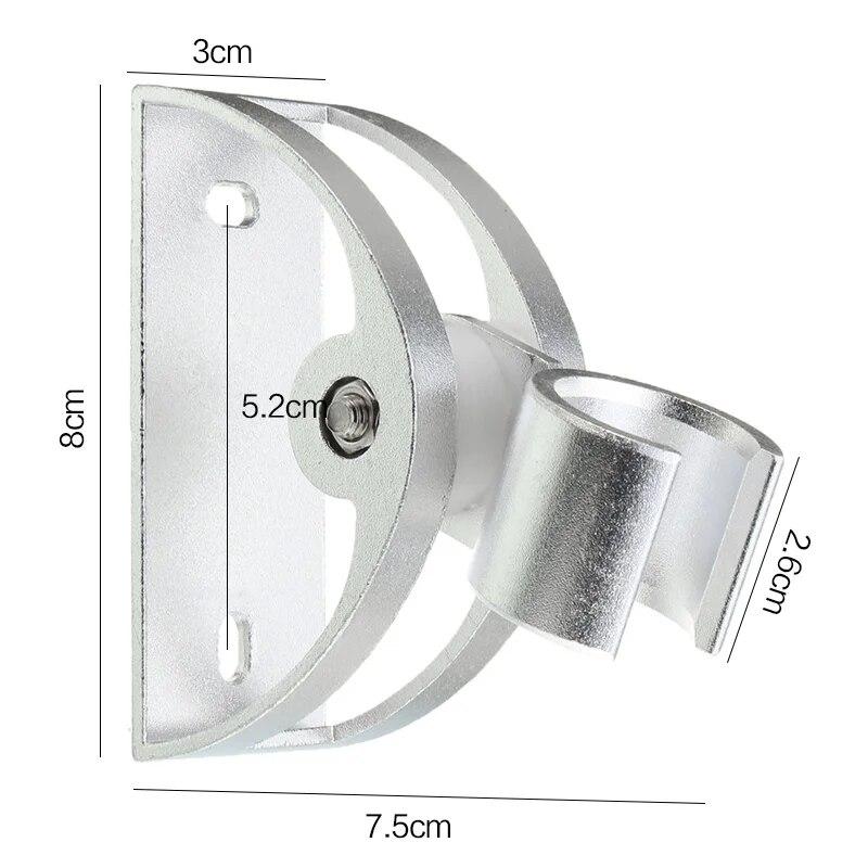 Aluminum Shower Sprinkler Head Holder Bathroom Accessories Wall Socket Mount Sprayer Practical Bracket