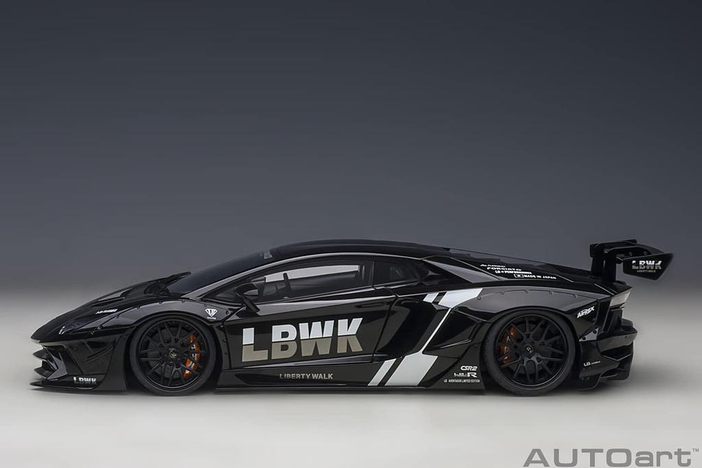 AUTOart Liberty Walk Lamborghini Aventador Limited Edition Black Black Bonnet Готовый продукт 79244 1/18 LB-WORKS LBWK/Carbon