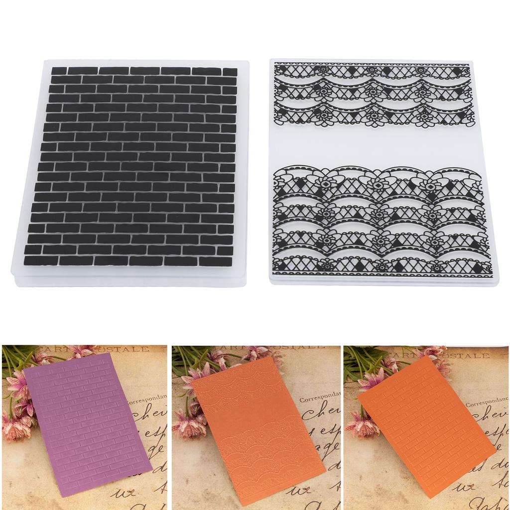 4 шт. Пластиковые папки для тиснения Изготовление открыток Скрапбукинг Тисненый шаблон Бумага Инструменты для поделок