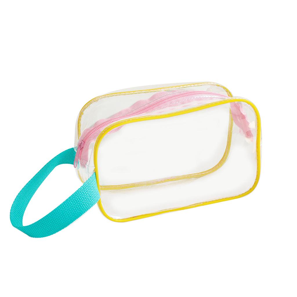 Модная прозрачная косметичка из ПВХ для женщин, косметички на молнии, косметика для случая Tr