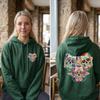 Unisex Sugar Skull Hoodie Día De Muertos Graphic Print Pullover Casual Long Sleeve Hooded Sweatshirt Streetwear Men Women