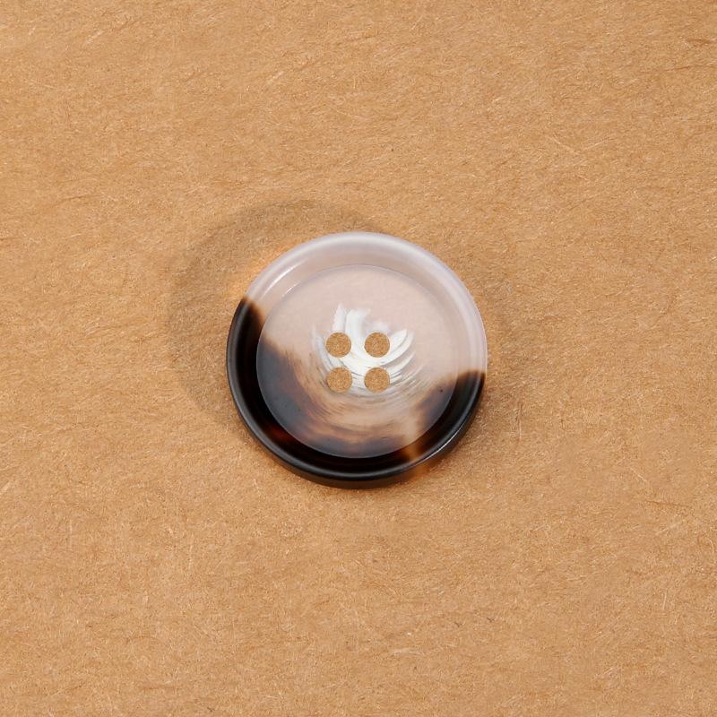Пуговицы с полупрозрачным узором из смолы, мужская и женская одежда, пальто, свитера, костюмы, высококачественные круглые пуговицы, универсальные пуговицы для пальто