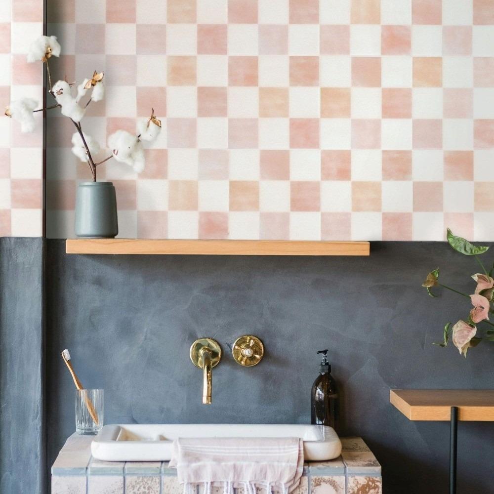 Waterproof Wallpaper Self-adhesive Stick Tile Peel and Stick Backsplash for Kitchen Bathroom