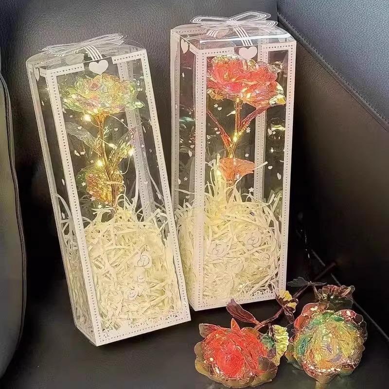 Сияющее Звездное Небо Золотая Роза: Романтический подарок на День святого Валентина для жены, девушки или дня рождения лучшей подруги