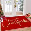 VIKAMA Letter Tree Christmas Doormat Non-Slip Washable Front Door Rug Indoor Outdoor Holiday Entrance Decor Mat