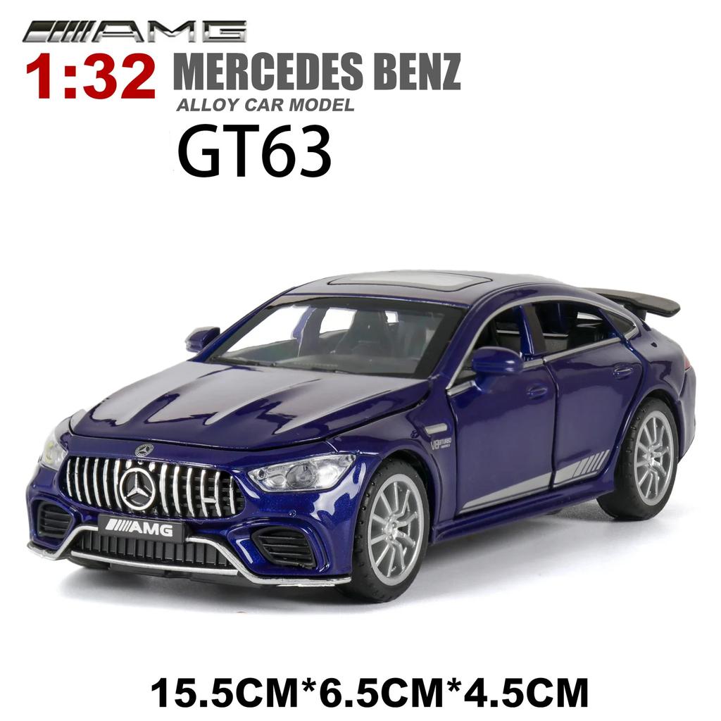 1:32 Mercedes-Benz AMG GT63 Спортивный Автомобиль Литой Металлический Модель Автомобиля Высокая Симуляция Миниатюрная Модель Звук Свет Игрушки Подарок A81
