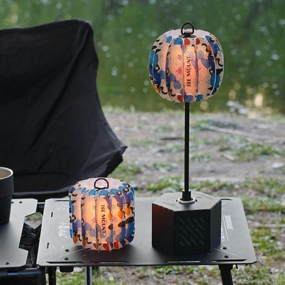Waterproof Camping Lamp Cover Atmosphere Ultralight Camping Light Shade Moisture-proof Winter Melon/Cylindrical Shape