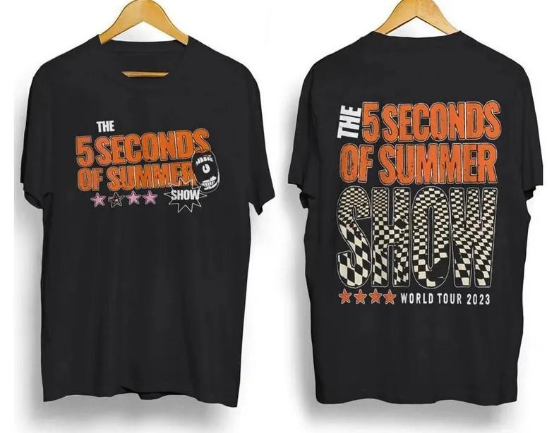 Футболка 5 Seconds of Summer The Show 2023 Tour – Винтажный мерч в стиле Y2K для фанатов, унисекс