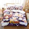 Каваий комплект постельного белья Nekopara Односпальный Полуторный Двуспальный Кинг-сайз Комплект для кровати Взрослый Детский Спальня Комплекты пододеяльников Аниме Parure De Lit Bed