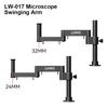 Luowei LW-017 Микроскоп Поворотный кронштейн Универсальный Гибкий Складной Регулируемый Подъемный Металлический Набор кронштейнов