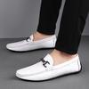 FashionClassic Men Comfortable Slip On British Style Shoes Male Casual Leather Shoes Men Wedding Dress Loafers Mens Lightweight Driving