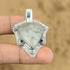 Natural Black Rutile Gemstone Jewelry 925 Sterling Silver Pendant For Women