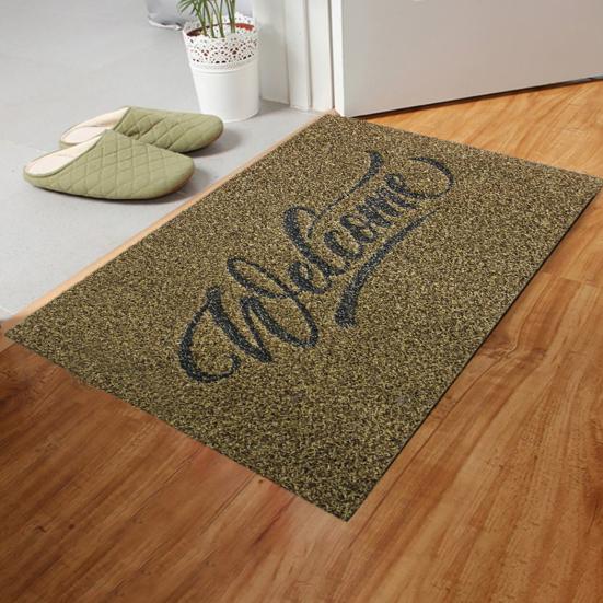 Коврик для входной двери с принтом приветственной надписи, домашний декор, прочный напольный коврик для переднего входа