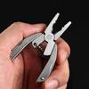 Мини Складные Плоскогубцы Нержавеющая Сталь Складной Нож Брелок Отвертка Портативные Мини Плоскогубцы Кемпинг Выживание EDC Инструменты