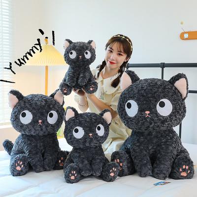 Черный кот кукла подушка для броска котенок питомец плюшевая игрушка кукла для девочки подарок автомат кукла