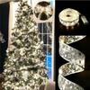 Holiday Led Ribbon String Lights With Pvc Material For Christmas Tree And Gift Decoration