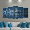 Chicago Skyline Canvas Print, 5-Panel Modern Wall Art