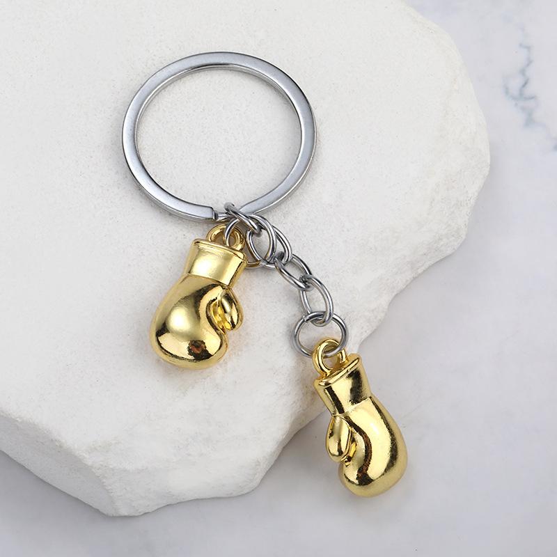 Уникальные боксерские перчатки брелок имитация фитнес-оборудования кулон персонализированный брелок для мужчин женщин пара автомобильные ключи кулон