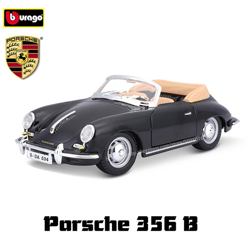 AABKO1 Bburago 1:24 Porsche 911 GT3 Taycan Turbo S 718 Boxster simulation alloy car model crafts decoration collection toy tools gift