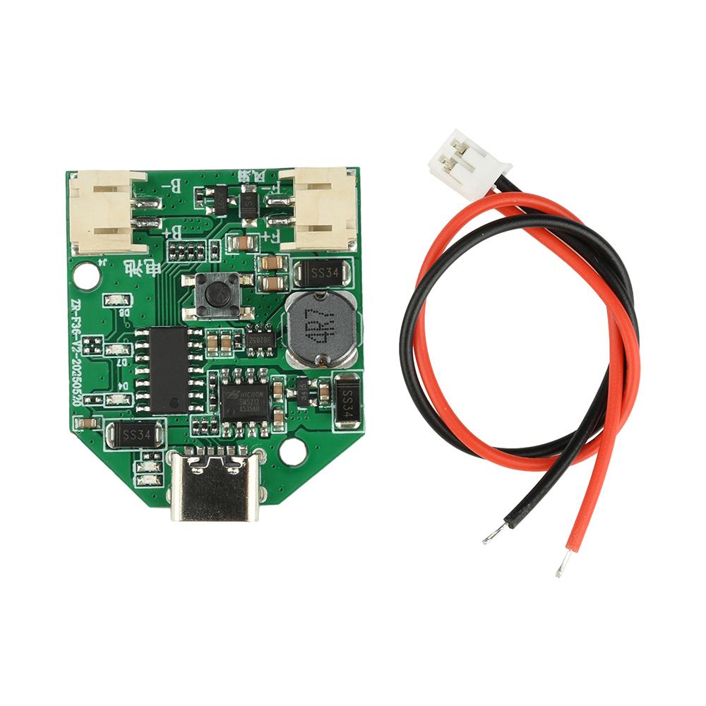 9V 12V Boost Fan Control Board Three/Four Speed Stepless Speed Regulation Charging Handheld Fan Control Board Type C