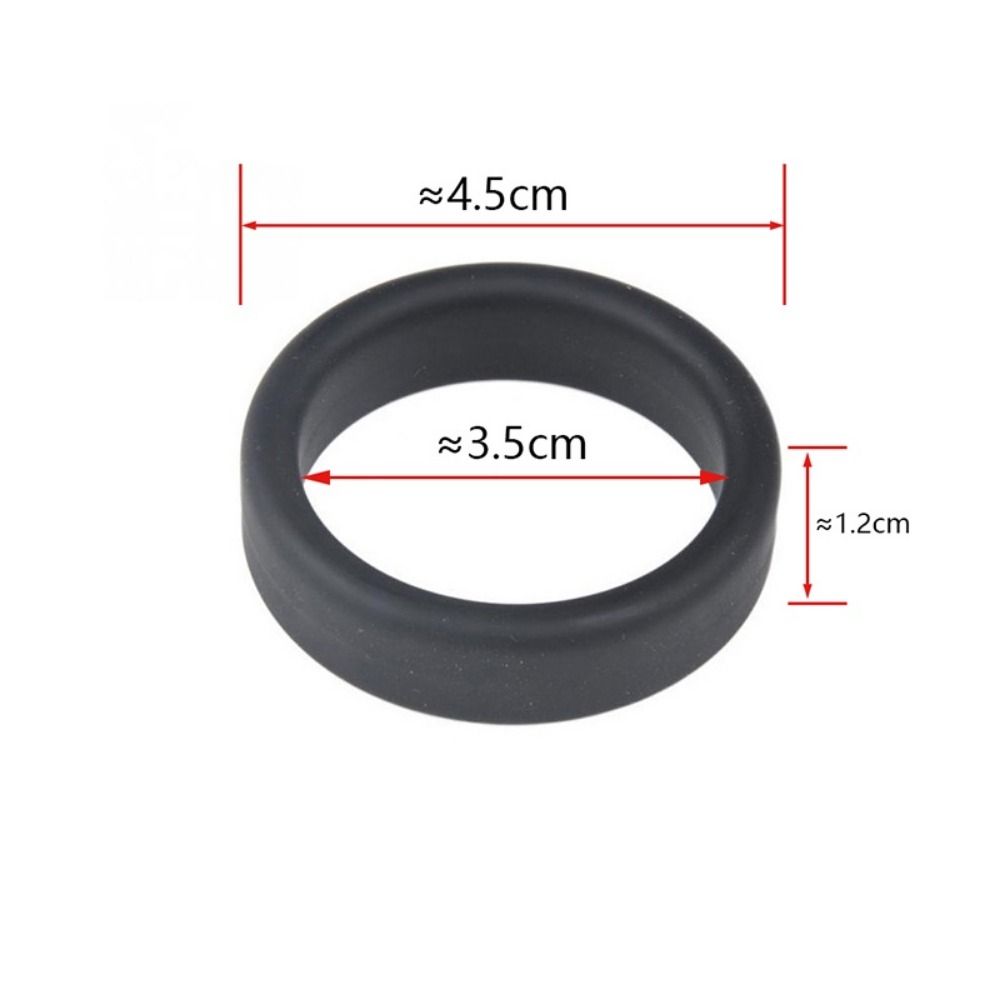 2Pcs Thick Flat Rubber Ring Silicone Tightle Stretchable Wheel Ring Flexible Elastic Silicone Luggle Wheel Hoops Diameter 35mm