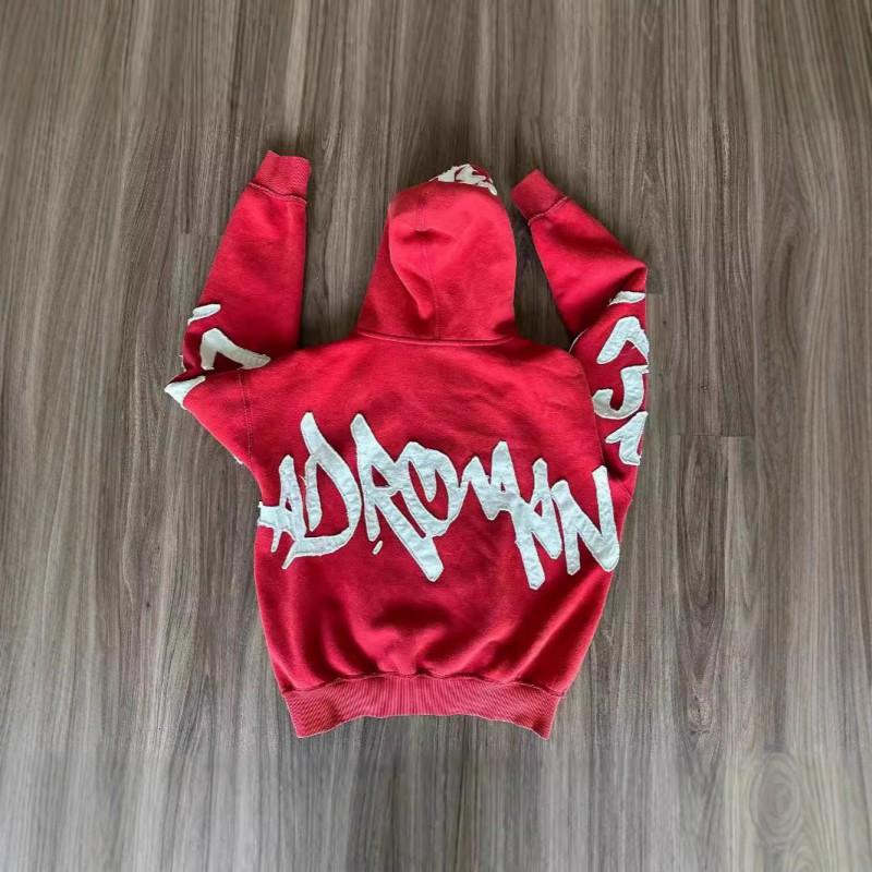 Unisex Oversized Hooded Sweatshirt With 3D Digital Print Loose Fit Zip-Up Streetwear Casual Wear