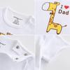 KIDDIEZOOM 2 шт. I Love Papa Mama боди для новорожденных мальчиков и девочек мягкая 100% хлопок одежда для близнецов