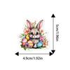 Easter Bunny Cupcake Toppers Colorful Cute Rabbit 8 Styles Picks Cake Decorations Easter Party Cupcake Topper For Baby Shower