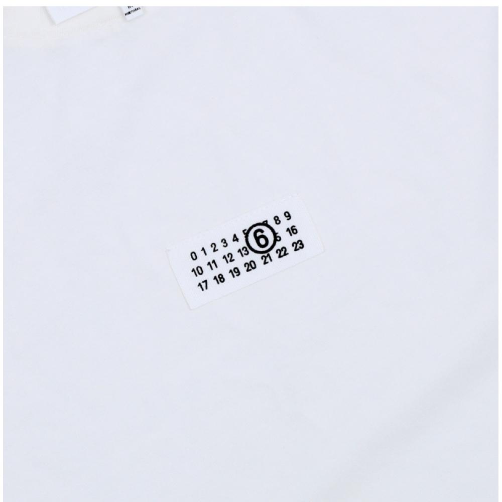 Maison Margiela Women Mm6 Numbering Logo PaTch T shirT S52gc0367 M20258