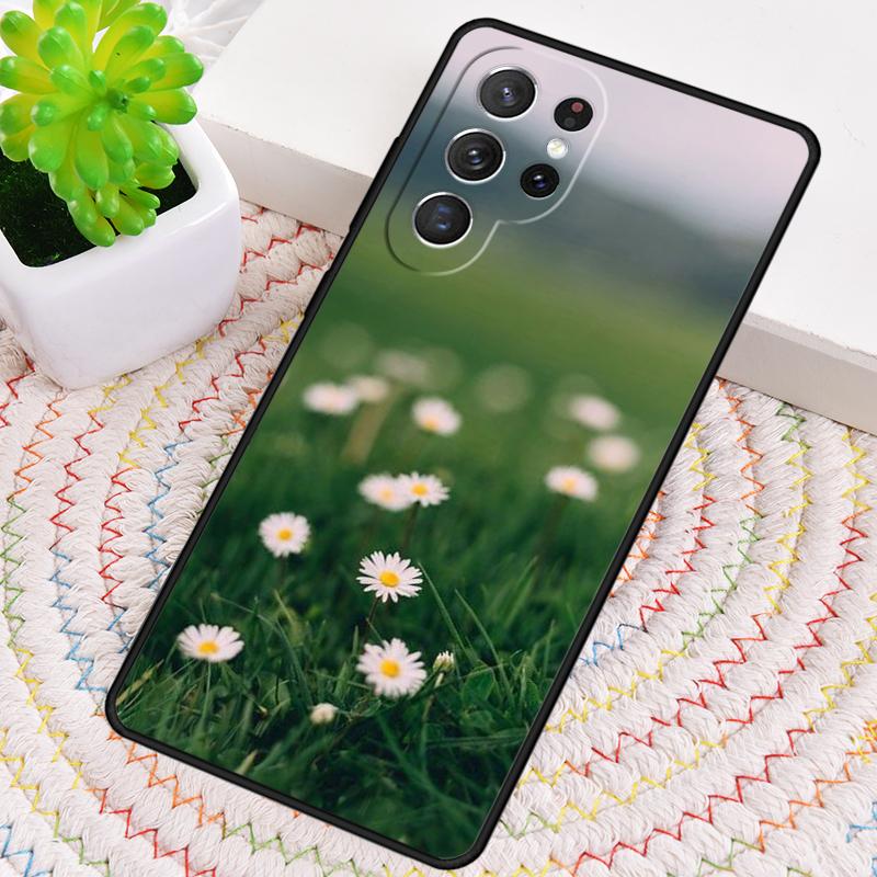 Мягкий чехол для телефона с цветком ромашки для Samsung Galaxy note 10 pro S26 Ultra S23 S24 FE S25 S21 S22 PLUS ударопрочный чехол