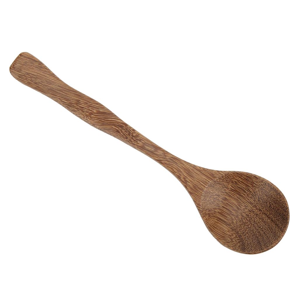 3Pcs Wooden Spoons Smoothing Heat Resistant Light Weight Wood Spoons for Log Style Decoration Daily