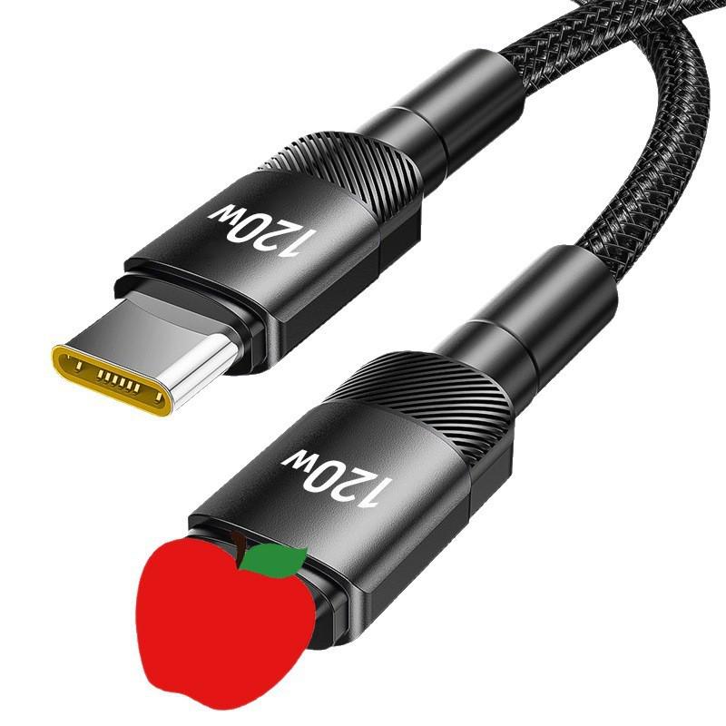 Плетеный кабель PD120W для быстрой зарядки Apple 11/XR/12/13/14 Pro Max