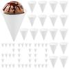200 шт. Бумажные конусные стаканчики Одноразовые белые бумажные конусные стаканчики для мероприятий, кулеров для воды, коническая кружка для воды для газированных напитков, мороженого