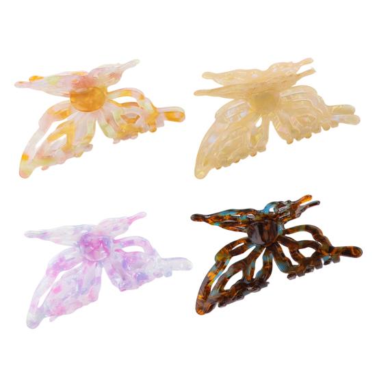 Hair Claw Hollow Butterfly Shape Back Head Shower Clip Strong Grip Medium Size Shark Hair Claw Versatile Hair