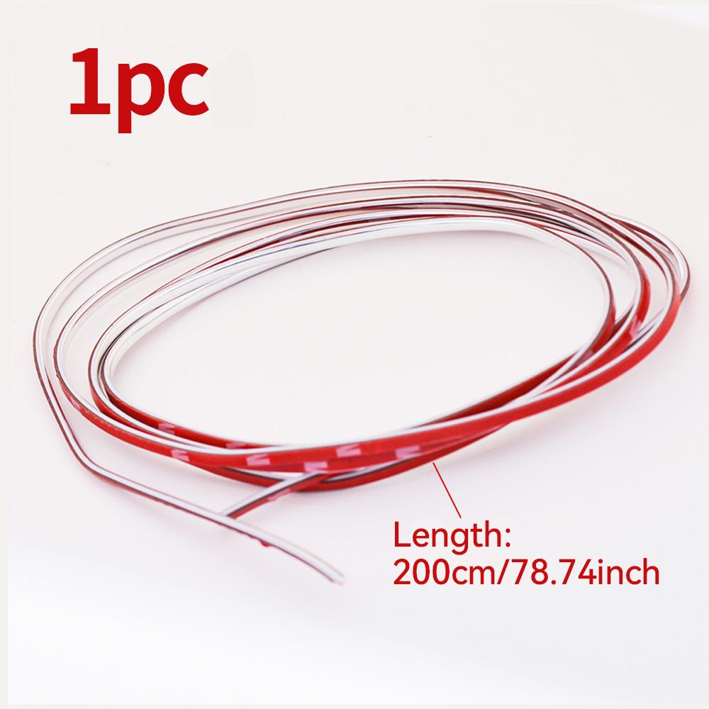 Хромированная формовочная полоса для стайлинга автомобиля 4 мм x 2 м, отделка, декоративная формовочная накладка, яркая лента, автомобильные аксессуары, сделай сам, защитная