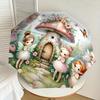 1PC fairy mushroomAutomatic Open/Close Umbrella with Windproof, 8-Rib Sturdy Canopy, Durable Ribs, Fashionable Design1245A
