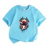 Kids Boys Girls Crew Neck Short Sleeve 100% Cotton T-Shirt, Superhero Spider Web City Printed Casual Soft Breathable Summer Tops for Children Daily We