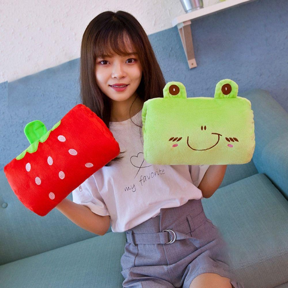 Мультяшная плюшевая игрушка, обеденный перерыв, ручной съемник, грелка для рук, подушка для сна, грелка для рук, коврик