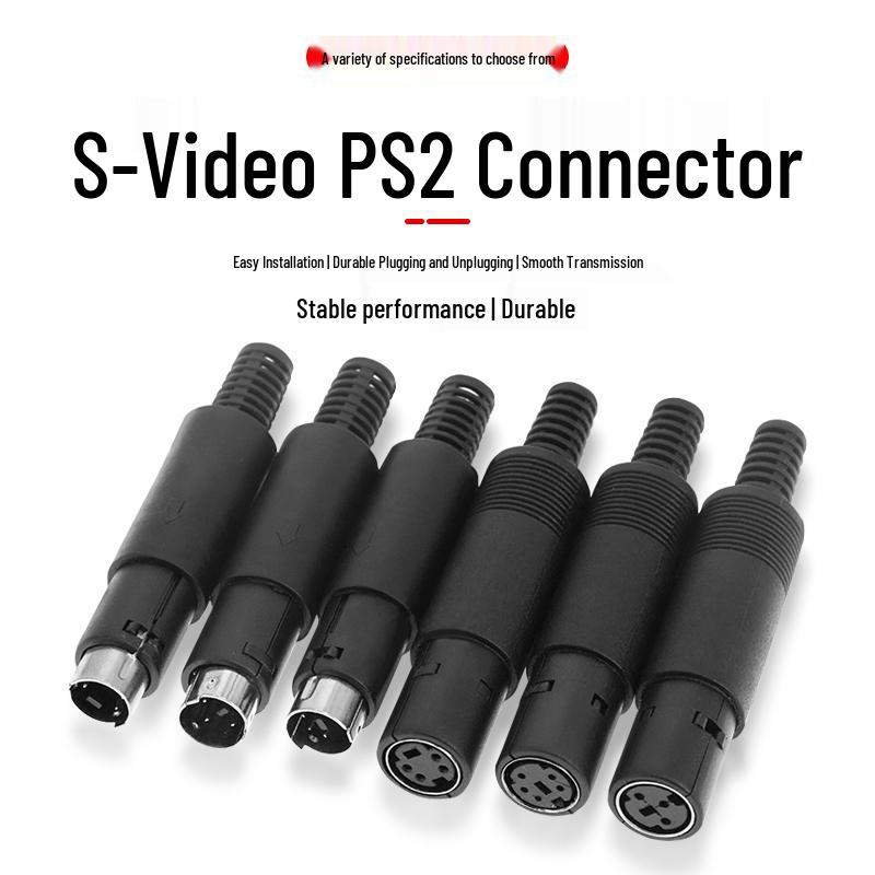 Разъем Xianglaixin PS2 Mini DIN 8-контактный штекерный в сборе