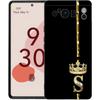 Чехол для телефона Google Pixel 8 A 7 6 Pro 6A 5G черный мягкий противоударный чехол TPU Shell Coque Diamond Crown Letter Letters
