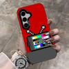 No Signal Phone Case For Samsung S25 Ultra S23 S22 S21 S20 Ultra Plus S24 Fe A54 A55 Color Silver Cover