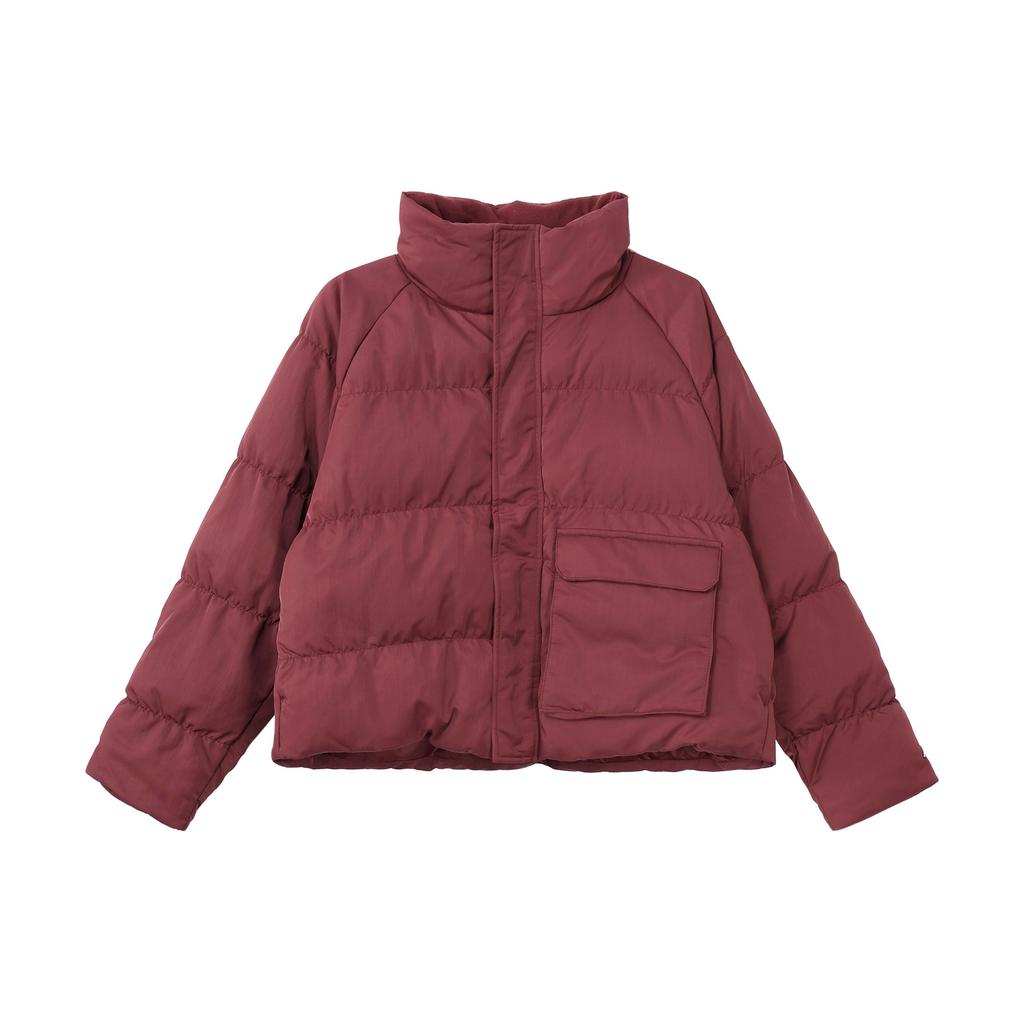 Jordan Flight Logo Embroidered Zip Cotton Jacket Women Jacket Cherry-Wood-Red DR0547-645